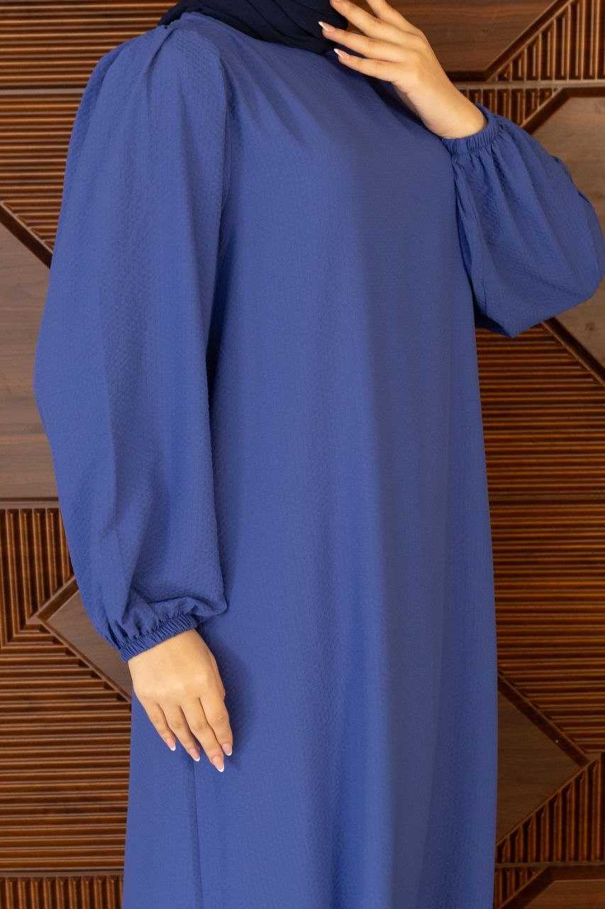 DÜZ GOFRE ELBİSE